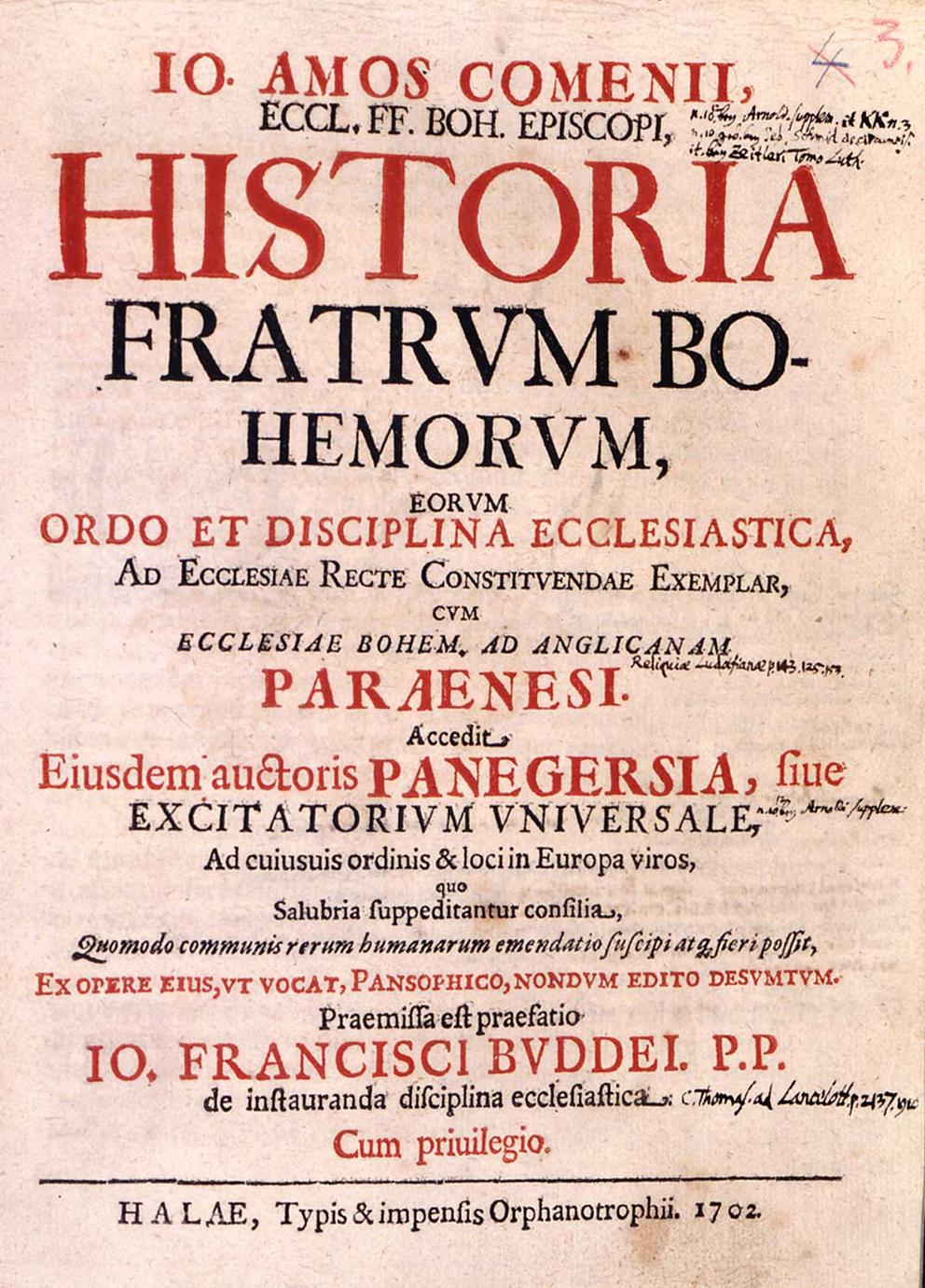 Historia Fratrum Bohemorum 