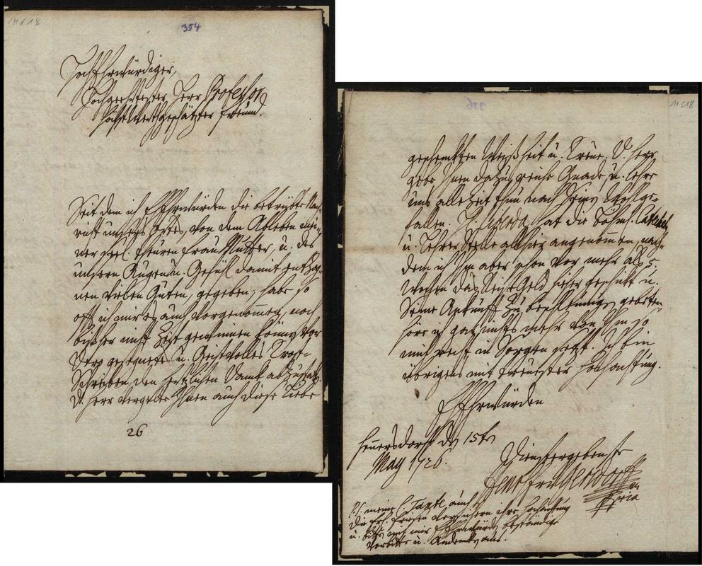 Brief von Gersdorf an Francke