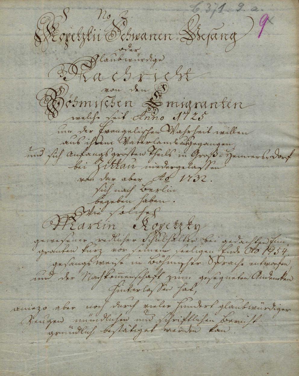 Kopetzky Schwanengesang